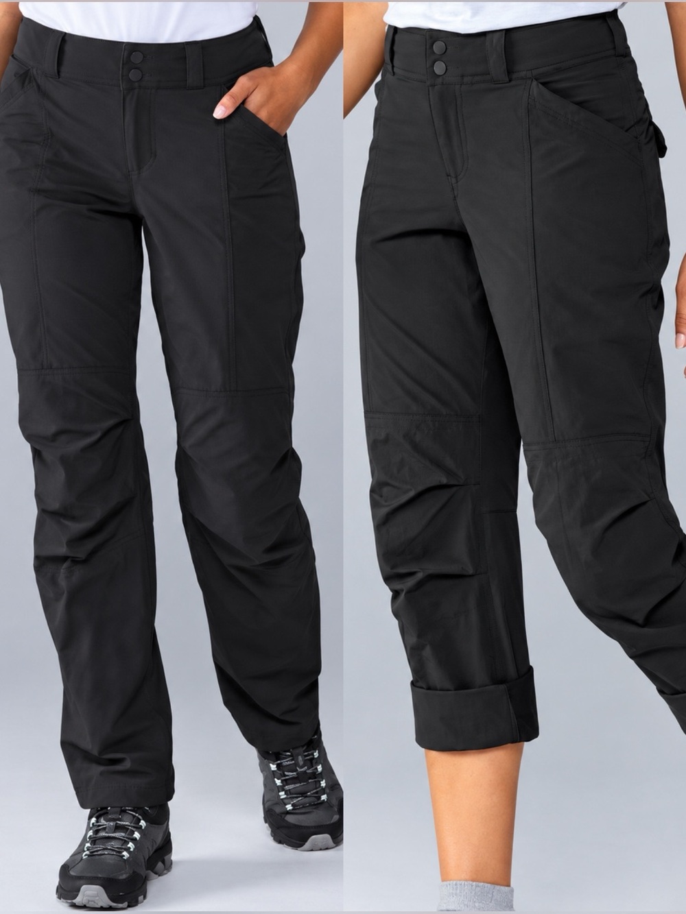 REI Women’s Screeline Hybrid Convertible Hiking Trail Pants 12 Petite